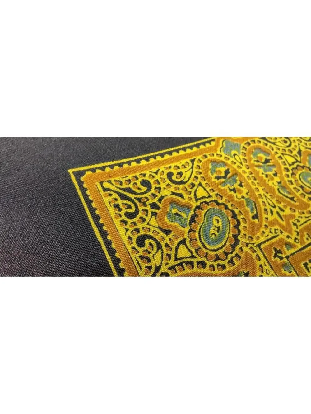 30s Silk Handkerchief Art Nouveau Paisley Hand Printed Almost Antique ENGLAND